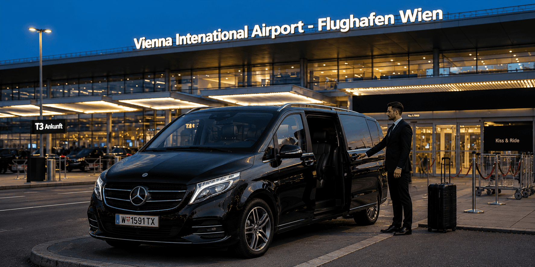 Private chauffeur vehicle for Airport Transportation