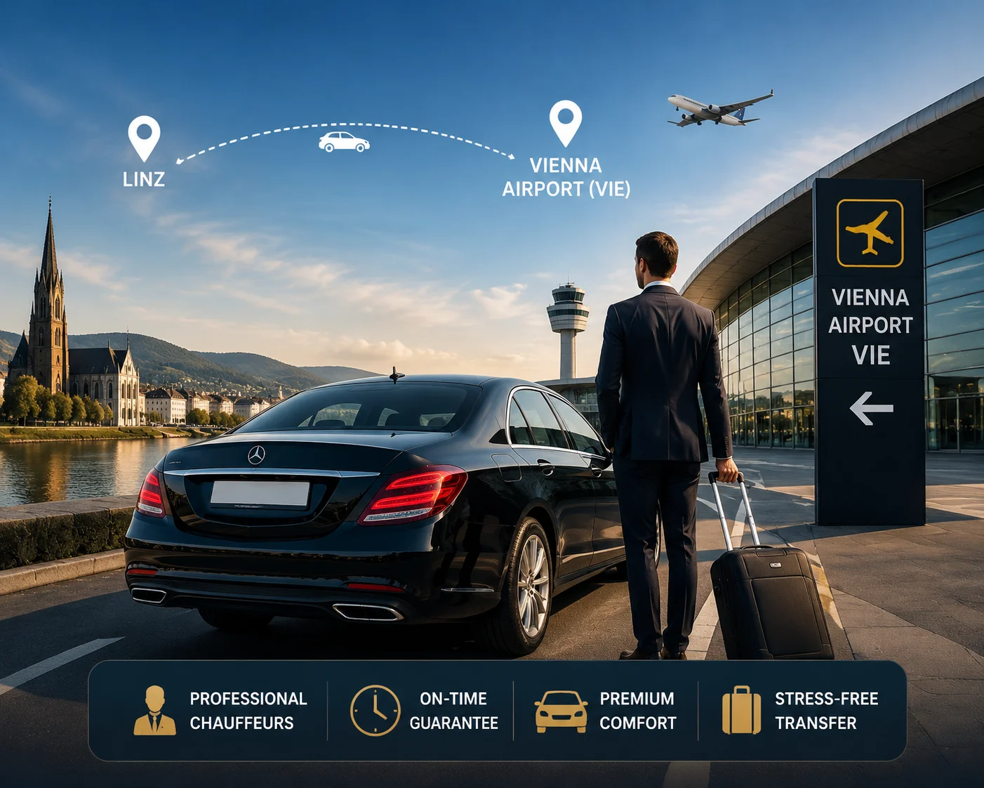 Linz to Vienna Airport Transfer: The Complete 2026 Guide for Corporate & International Travelers