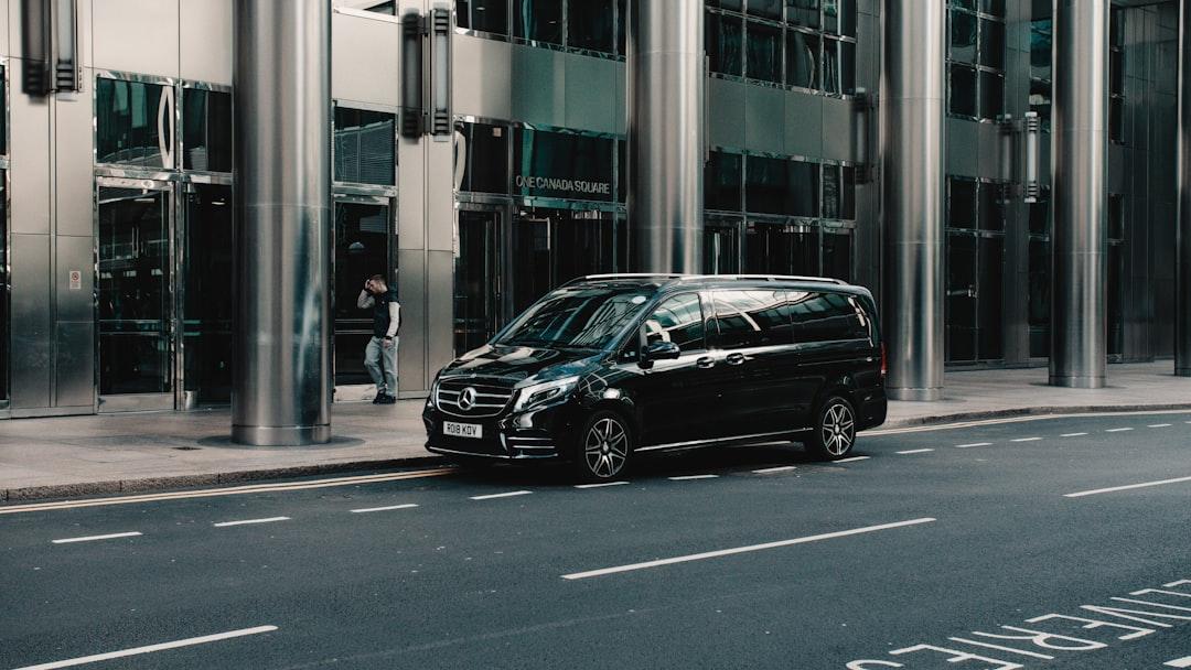 Luxury transfer vehicle waiting for passengers at Vienna Airport