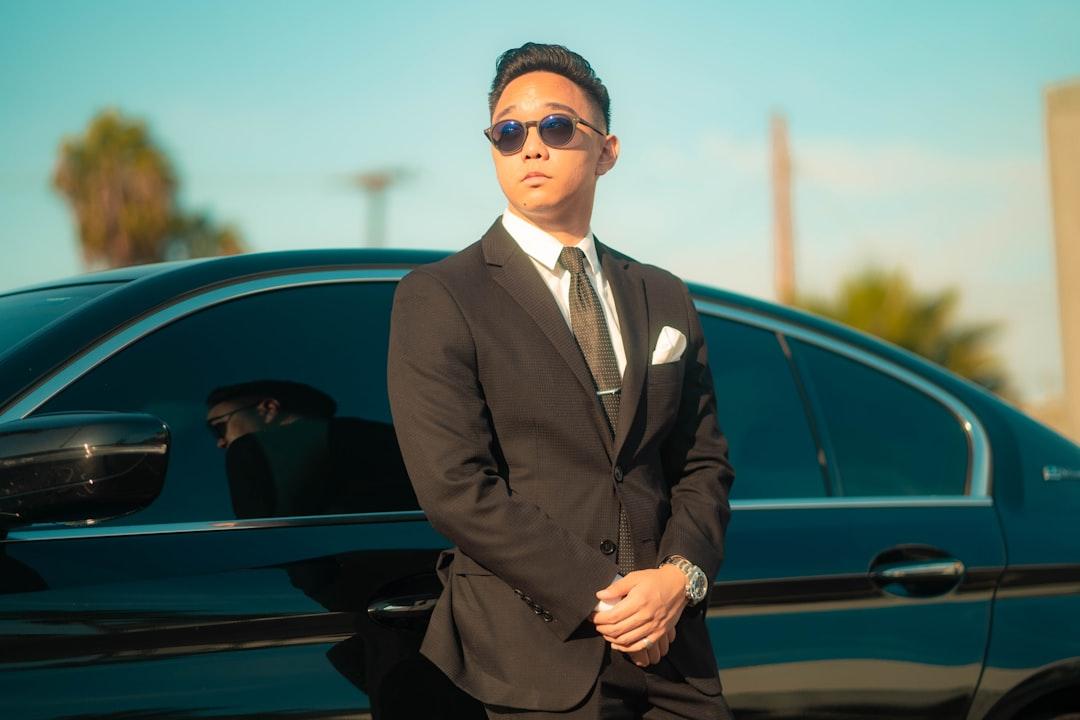 Professional chauffeur in a luxury vehicle in Vienna