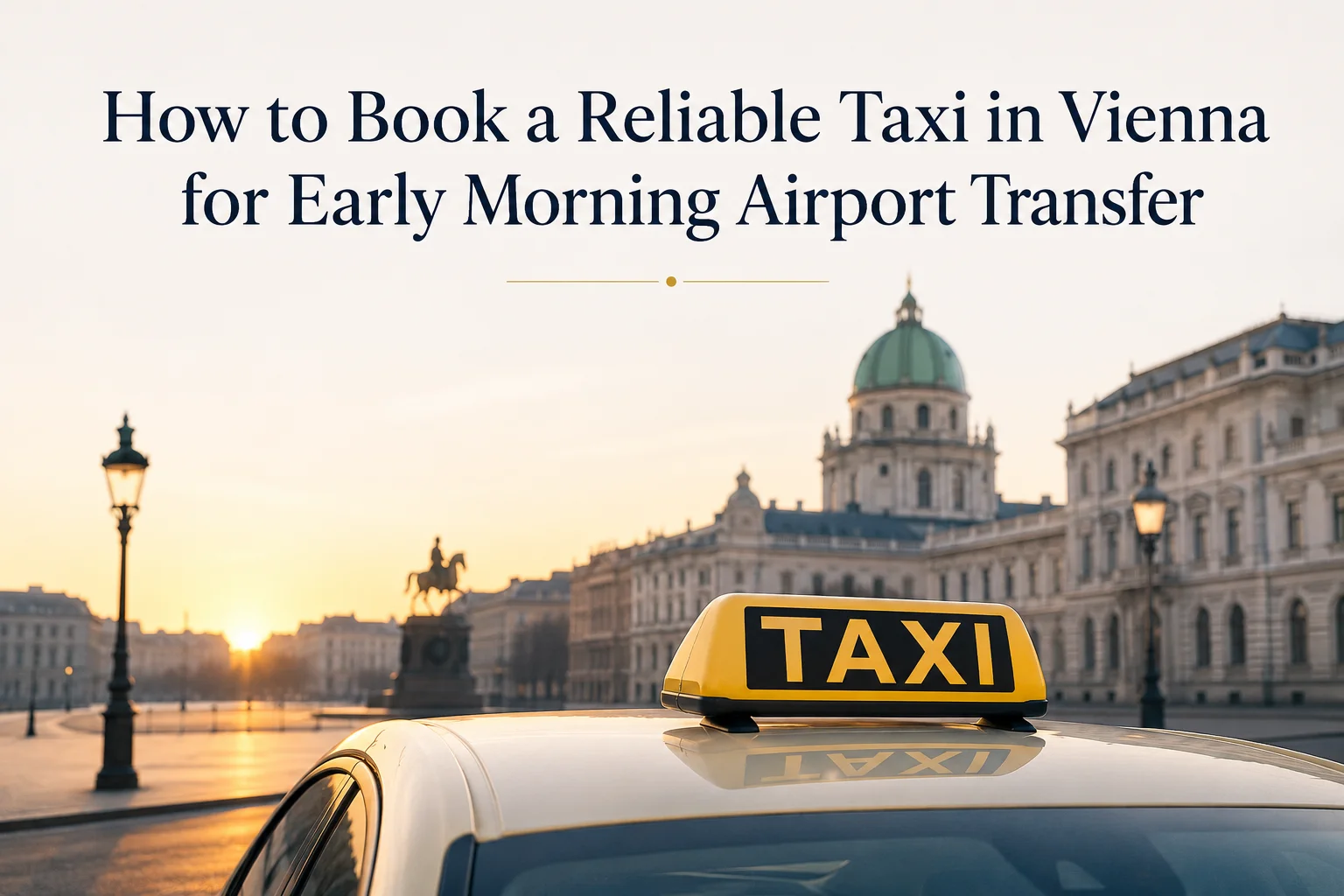 How to Book a Reliable Taxi in Vienna for Early Morning Airport Transfer