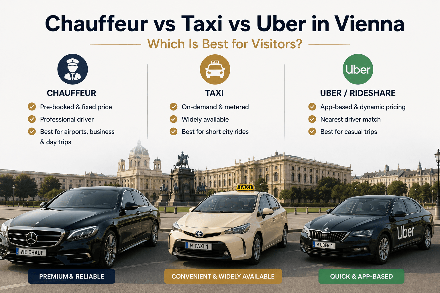 Chauffeur, Taxi, or Uber in Vienna