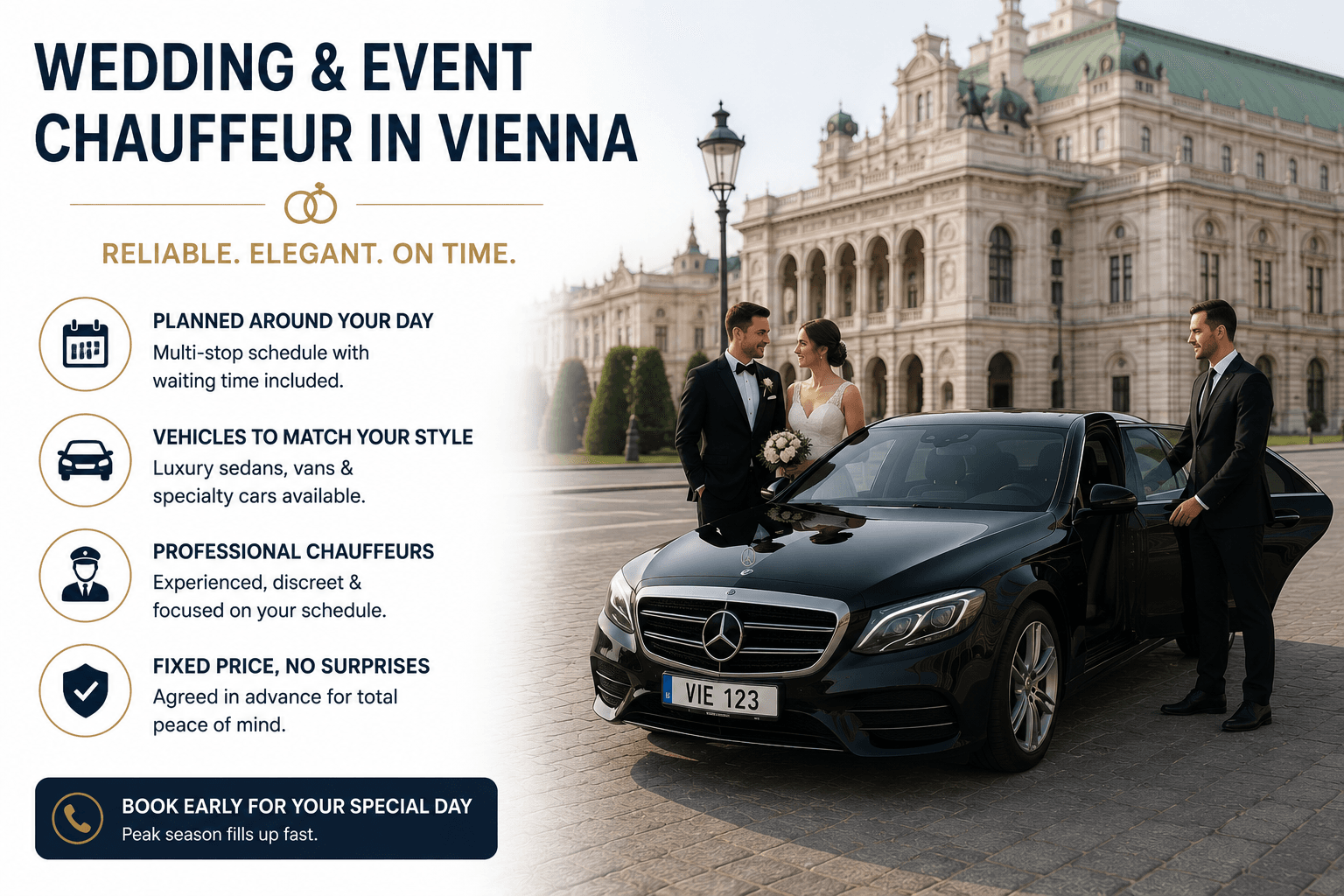 Vienna Wedding Chauffeur Hire