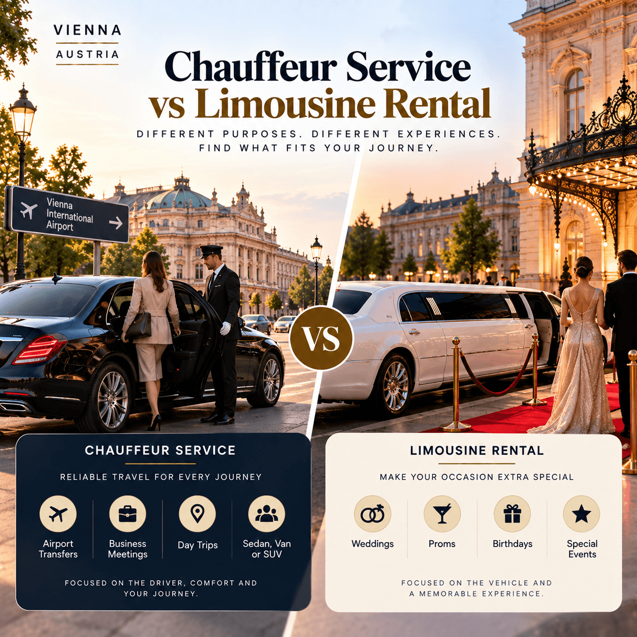 Vienna Chauffeur vs. Limousine Experience