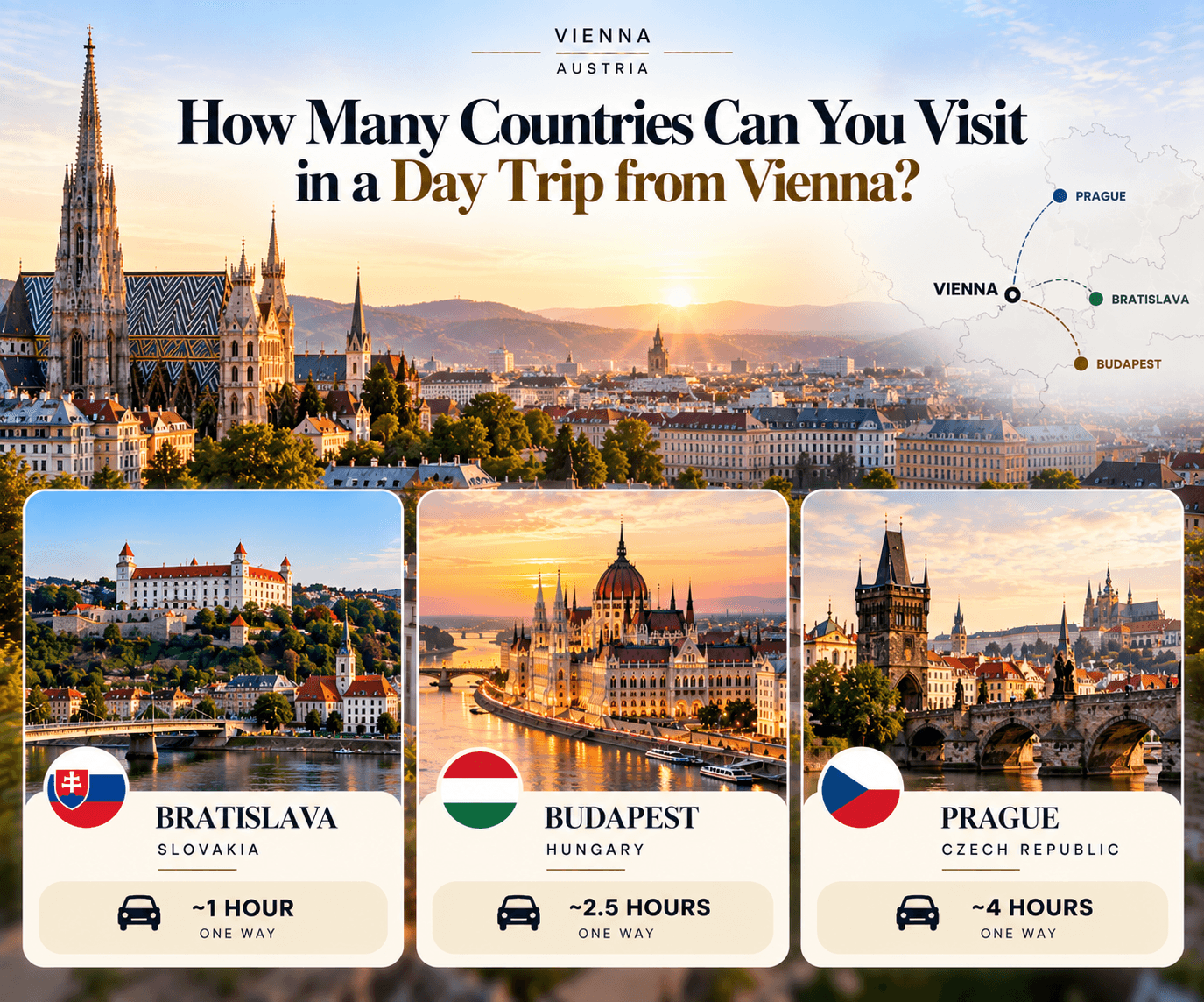 Vienna Day Trips: Three Capitals