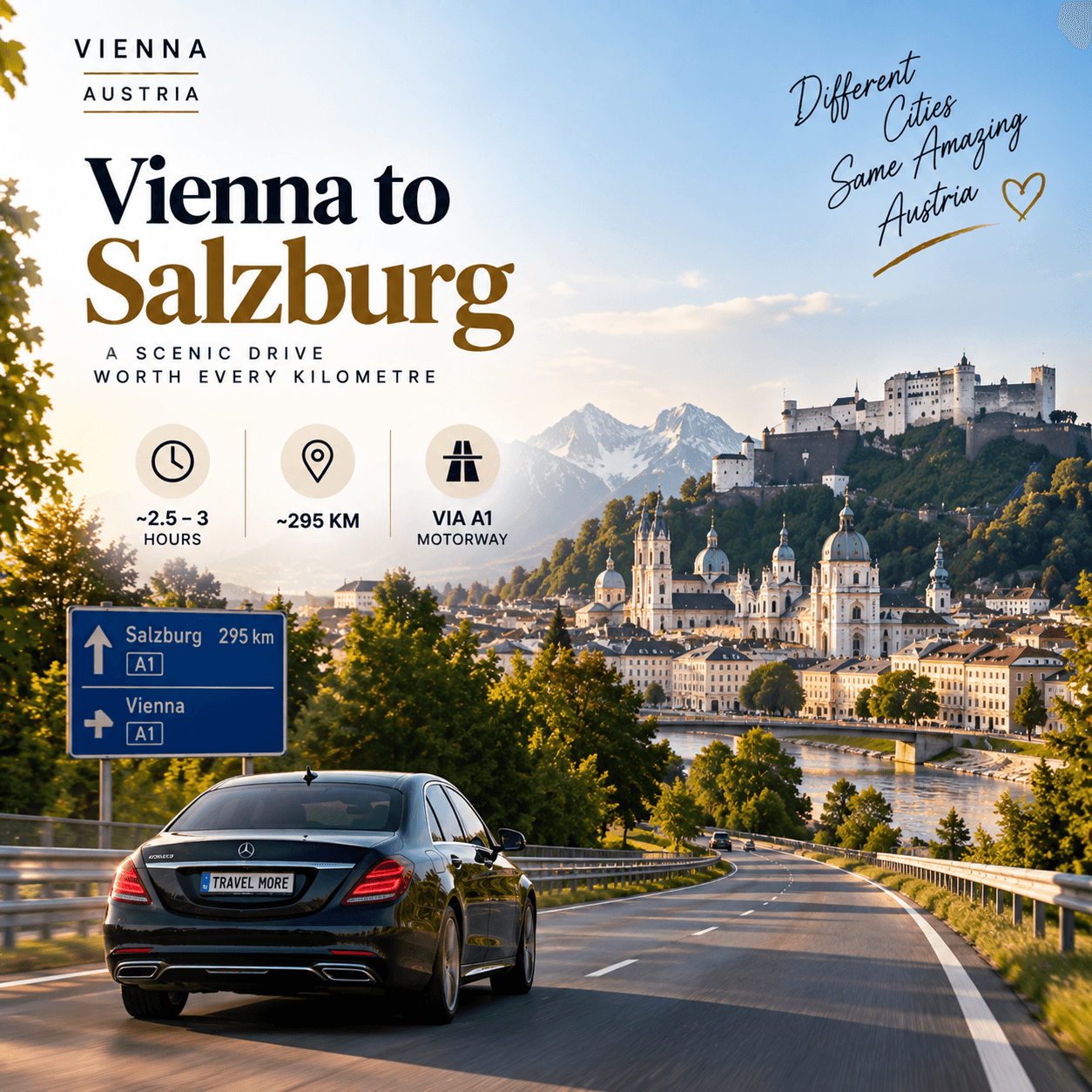Vienna to Salzburg Scenic Drive