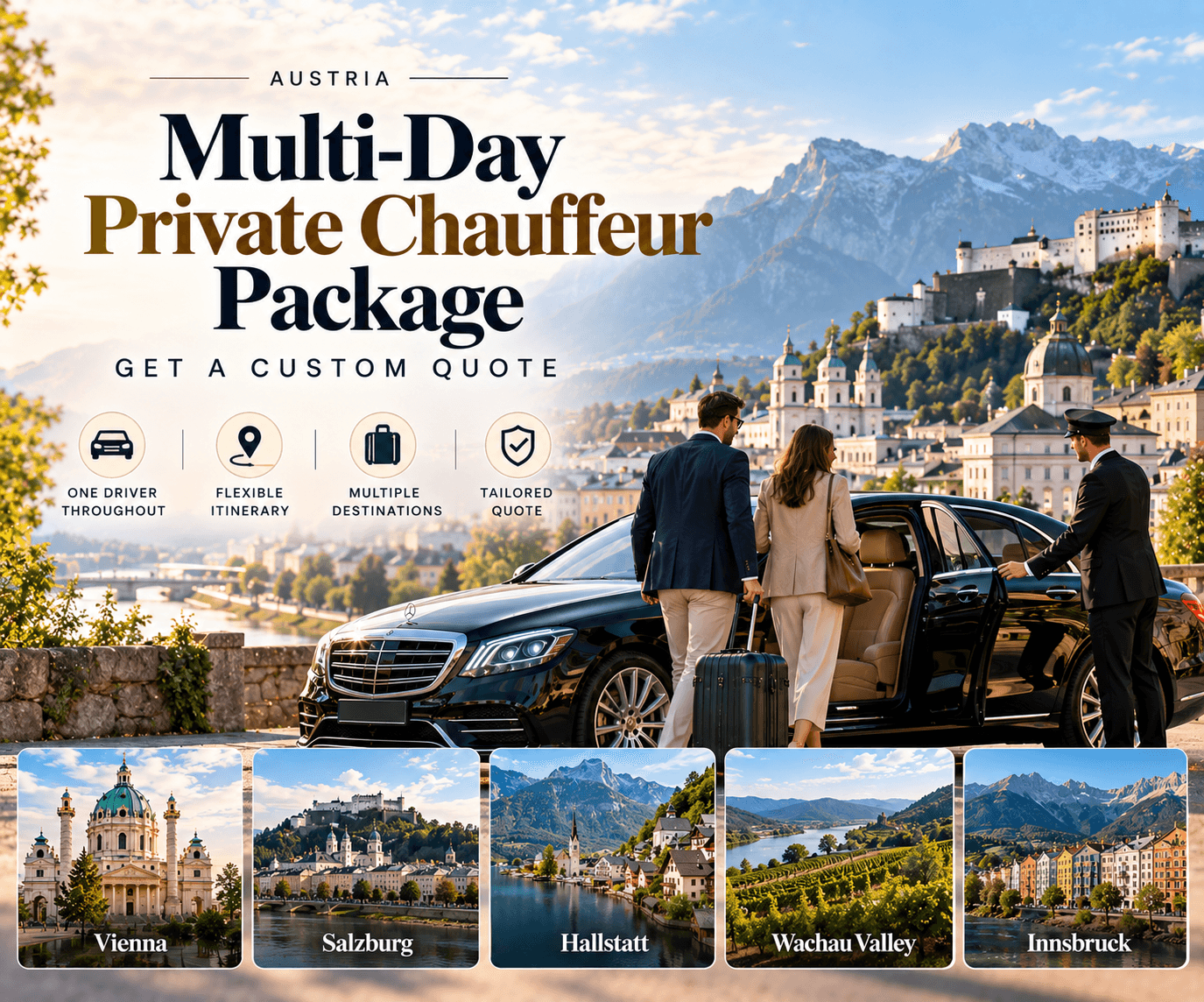 Multi-Day Private Chauffeur Package Austria